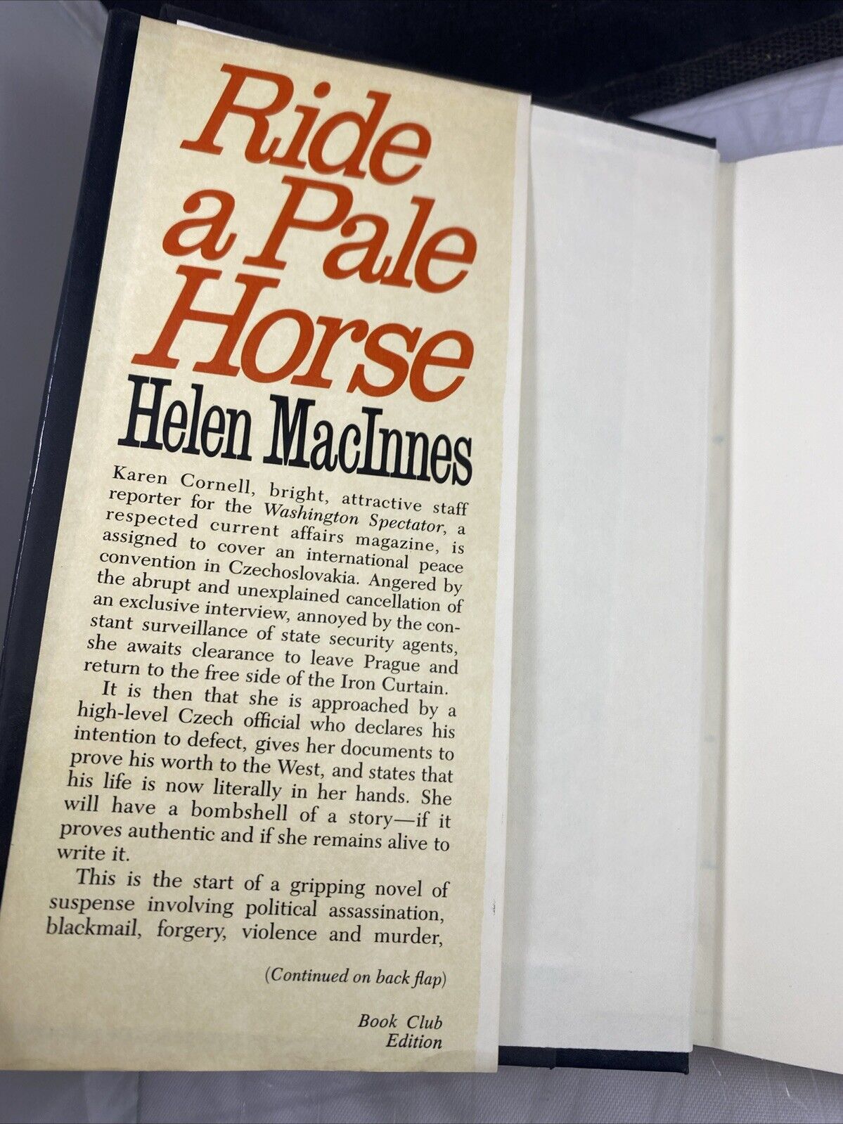 Ride a Pale Horse - Hardcover By MacInnes, Helen - VERY GOOD VINTAGE