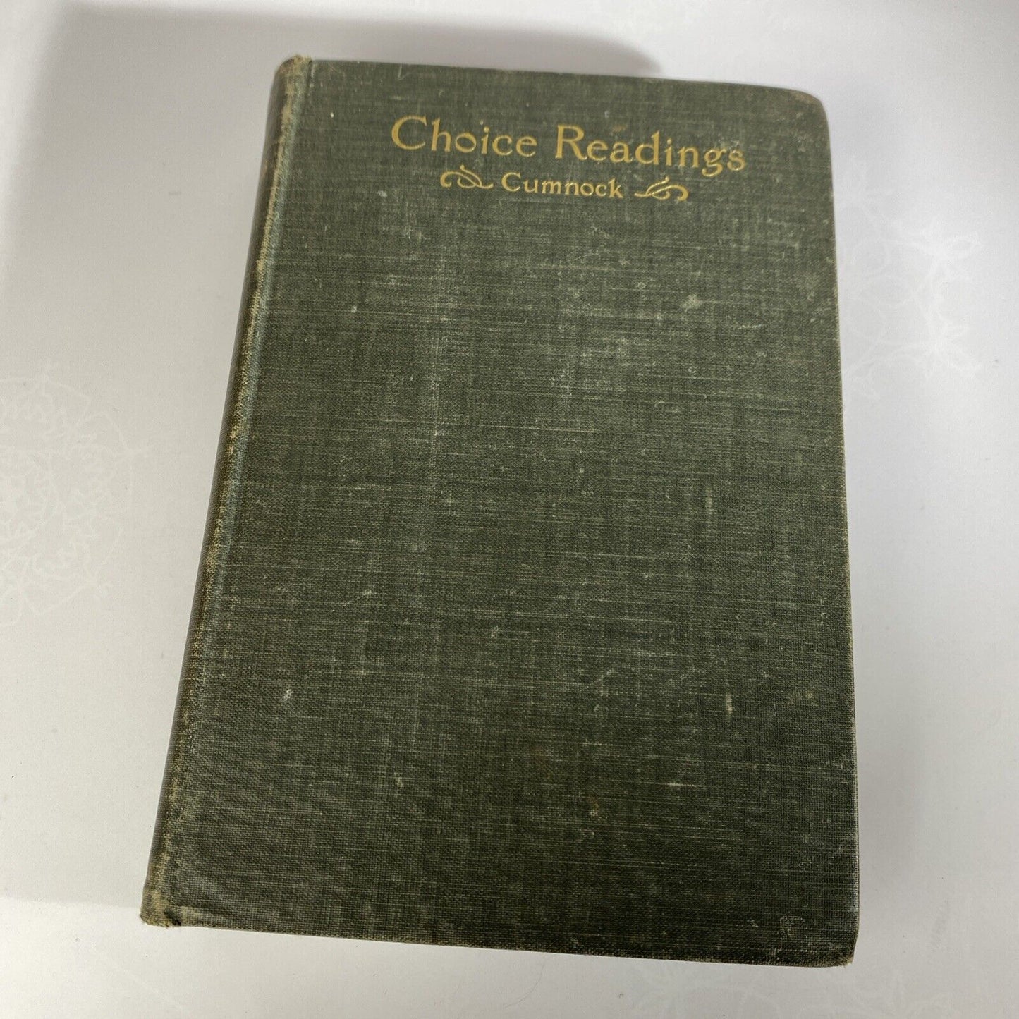 Choice Readings by Robert McLean Cumnock 1898 Antique Entertaining Textbook Rare