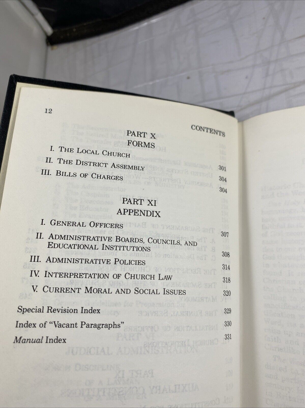 1989 Manual, Church of the Nazarene Christian Ritual Guidebook Kansas City Print