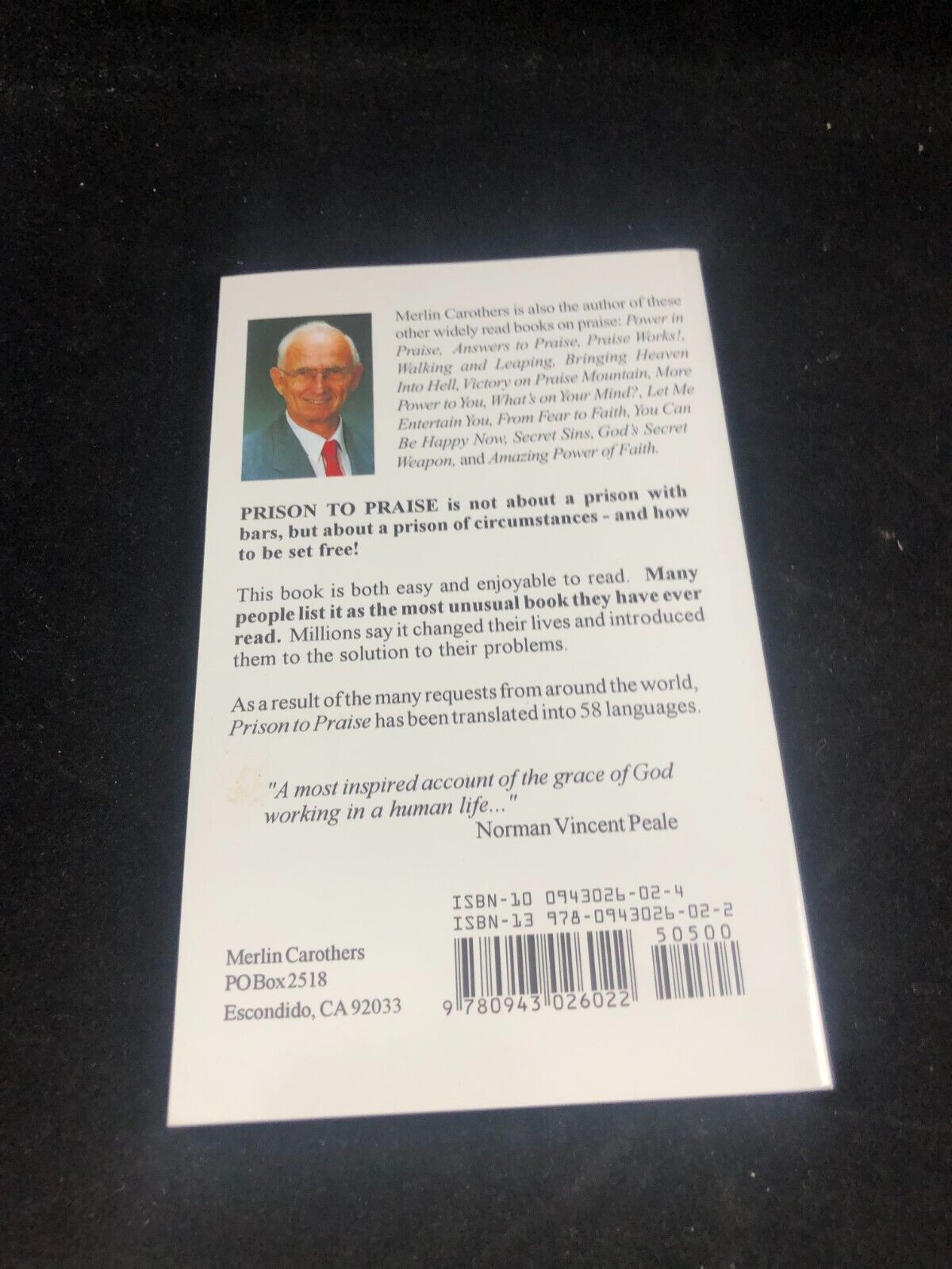 Prison to Praise - Paperback By Carothers, Merlin R - GOOD RARE 100th PRINT!