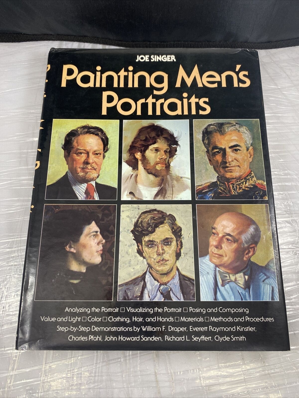Painting Men's Portraits by Joe Singer, 70s Vintage Art Painter Book