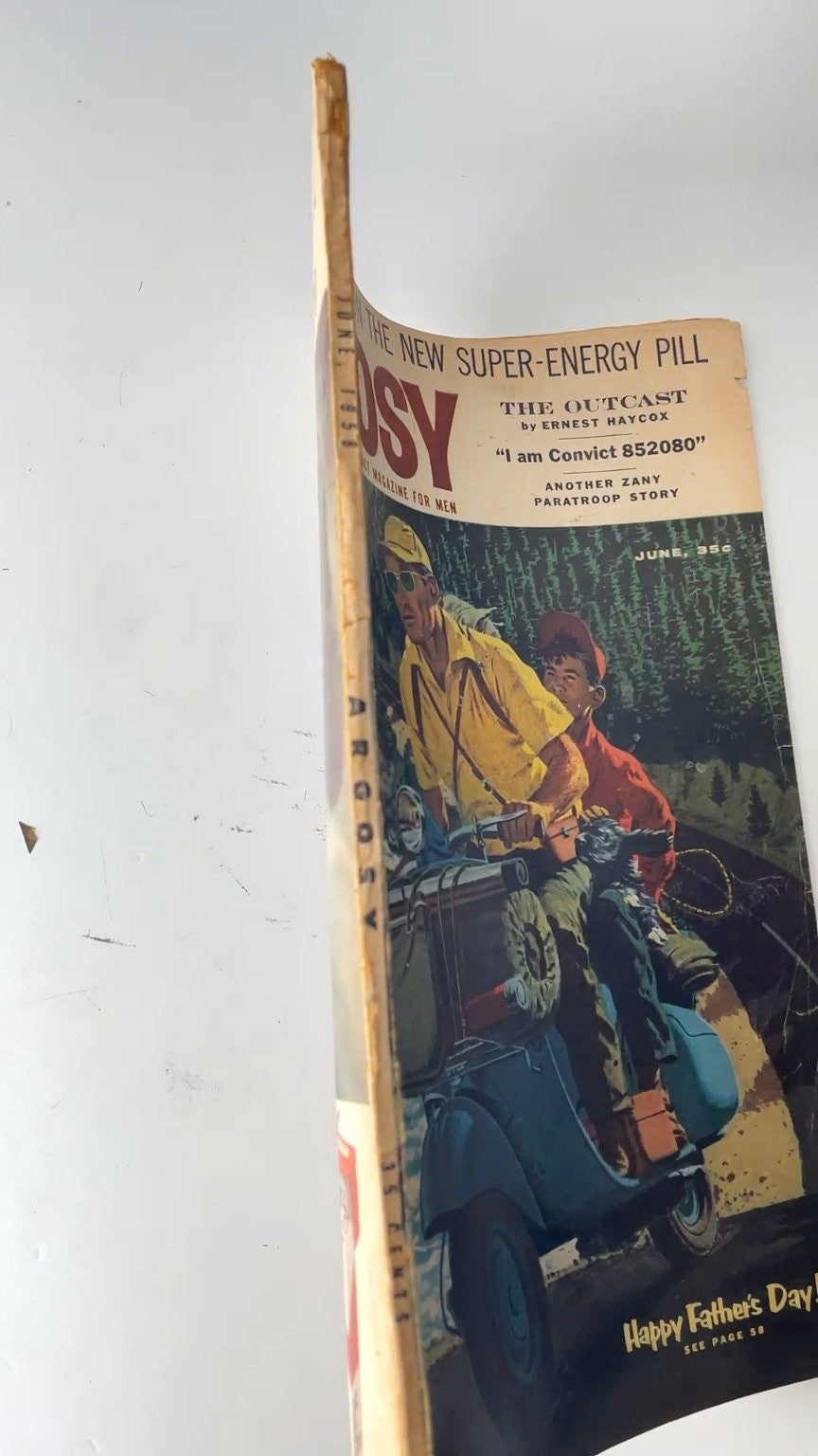 Argosy June 1958 Fiction Fact Magazine for Men Vintage