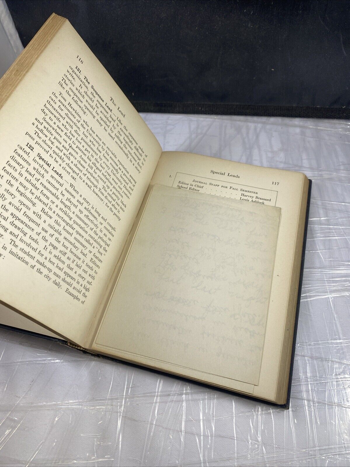News Writing For High Schools by Leo Borah 1925 Hardcover Antique Text Book