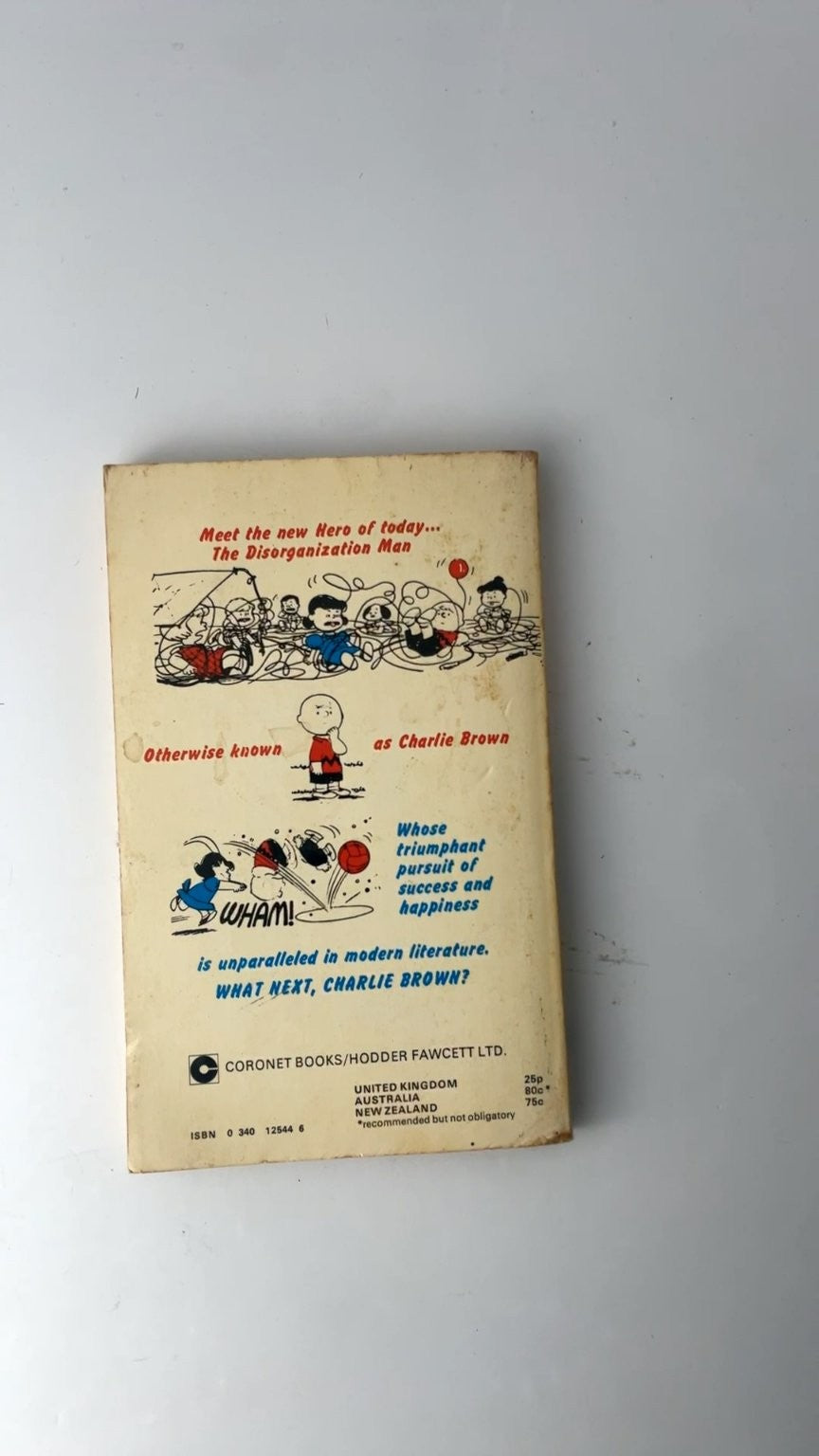 What Next Charlie Brown? by Charles M. Schulz Coronet 1974 Edition
