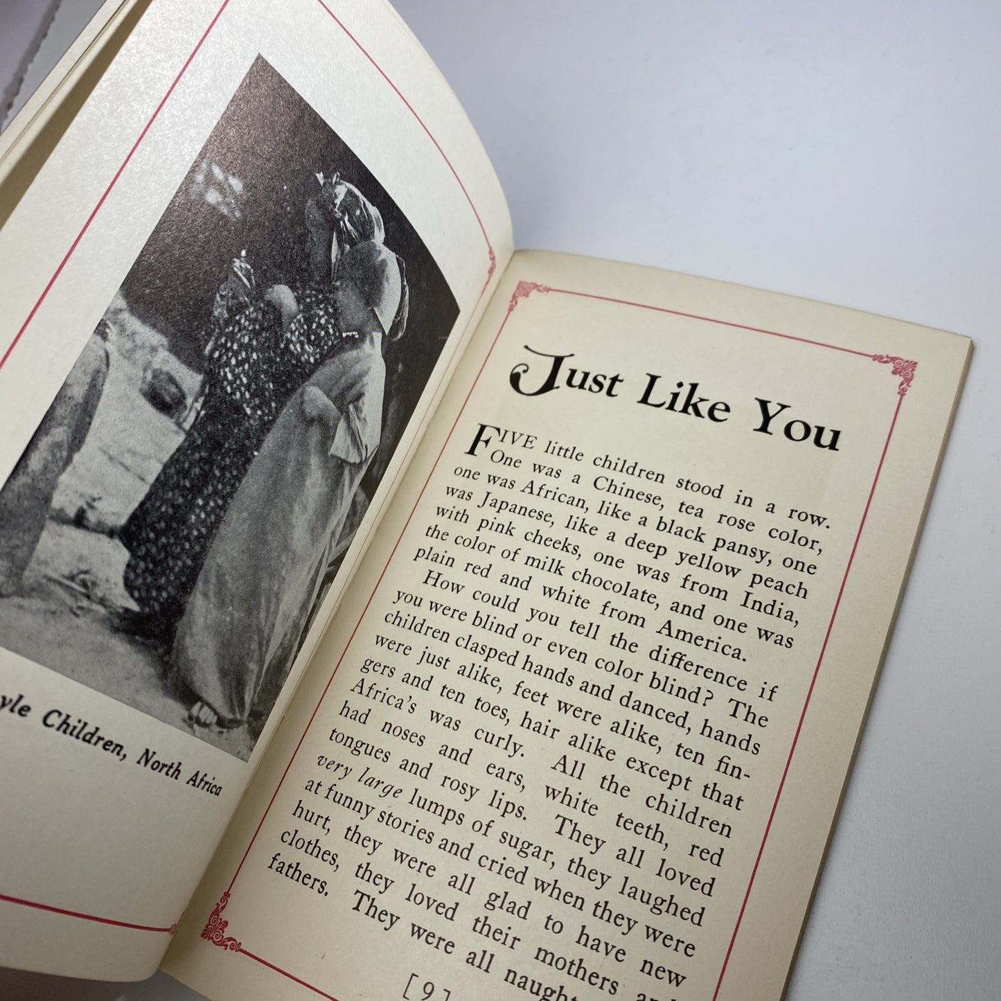 Antique Photo Book EVERYLAND CHILDREN JUST LIKE YOU PAPERBACK 1928 LUCY PEABODY