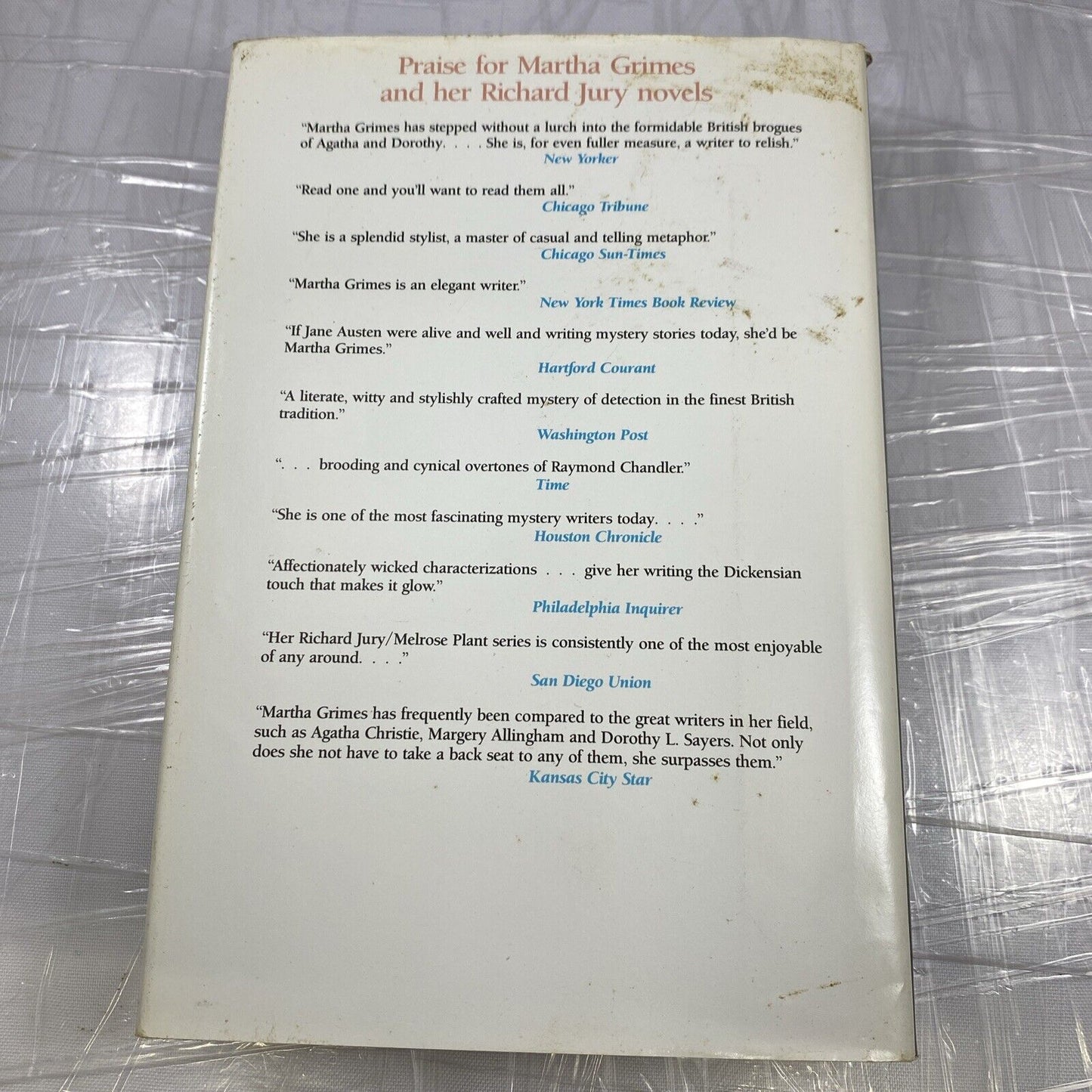 RichardJury: The Five Bells and Bladebone by Martha Grimes (HARDCOVER)