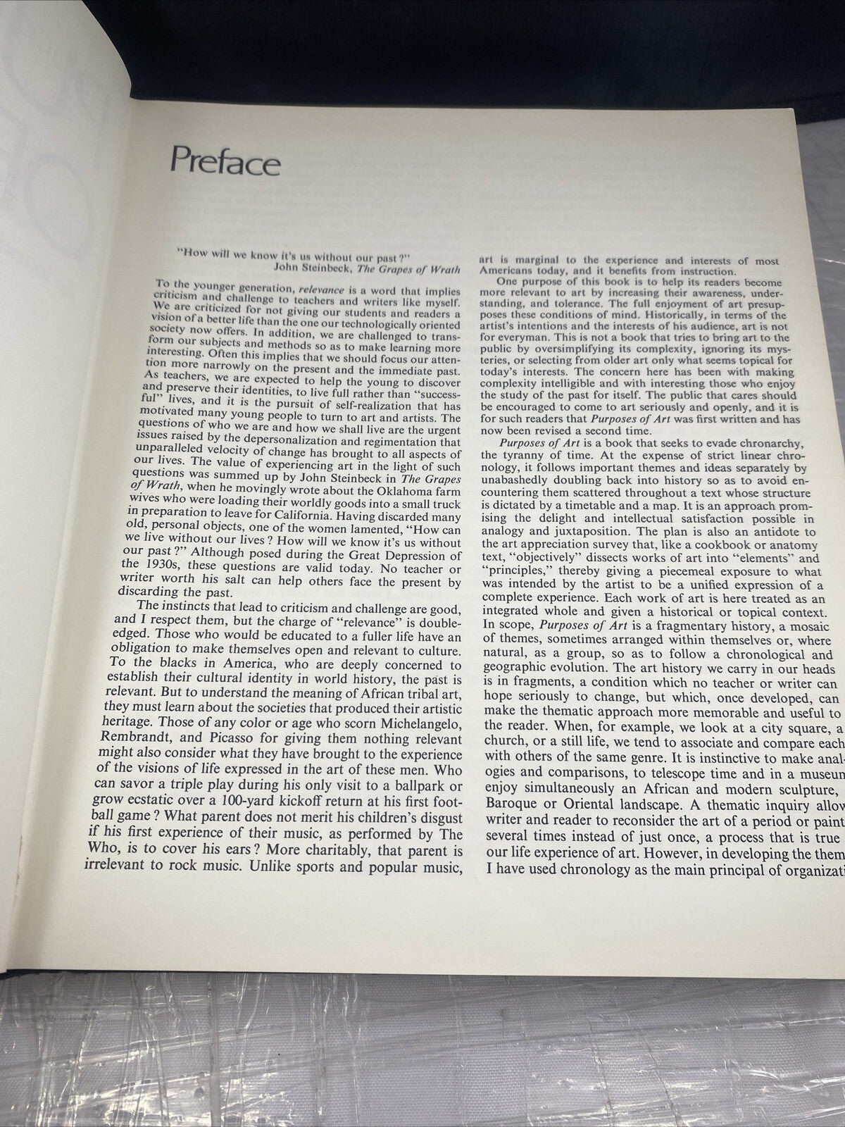 Purposes of Art by Albert Elsen Vintage Art Textbook No Dust Jacket