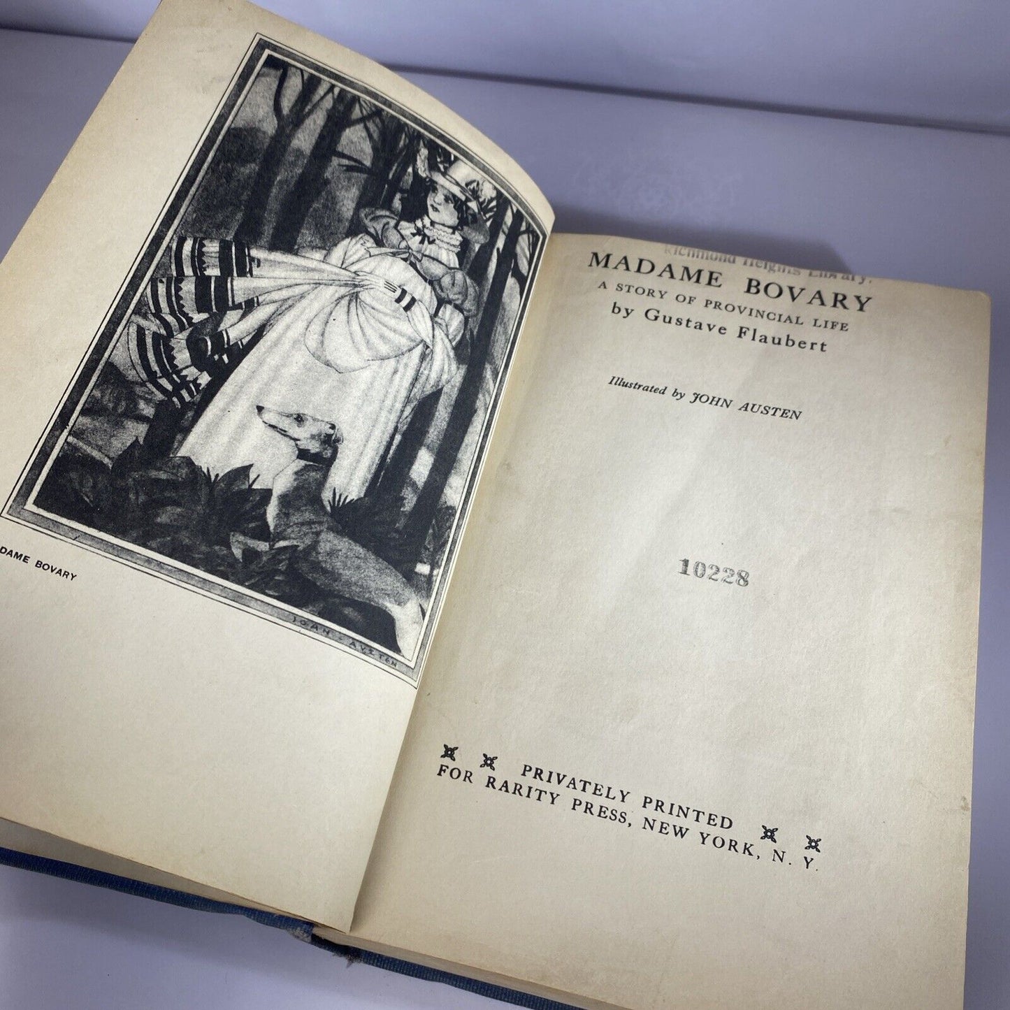 Rare 1931 Madame Bovary Flaubert Banned Book Erotica Ex Library Rebound Classic