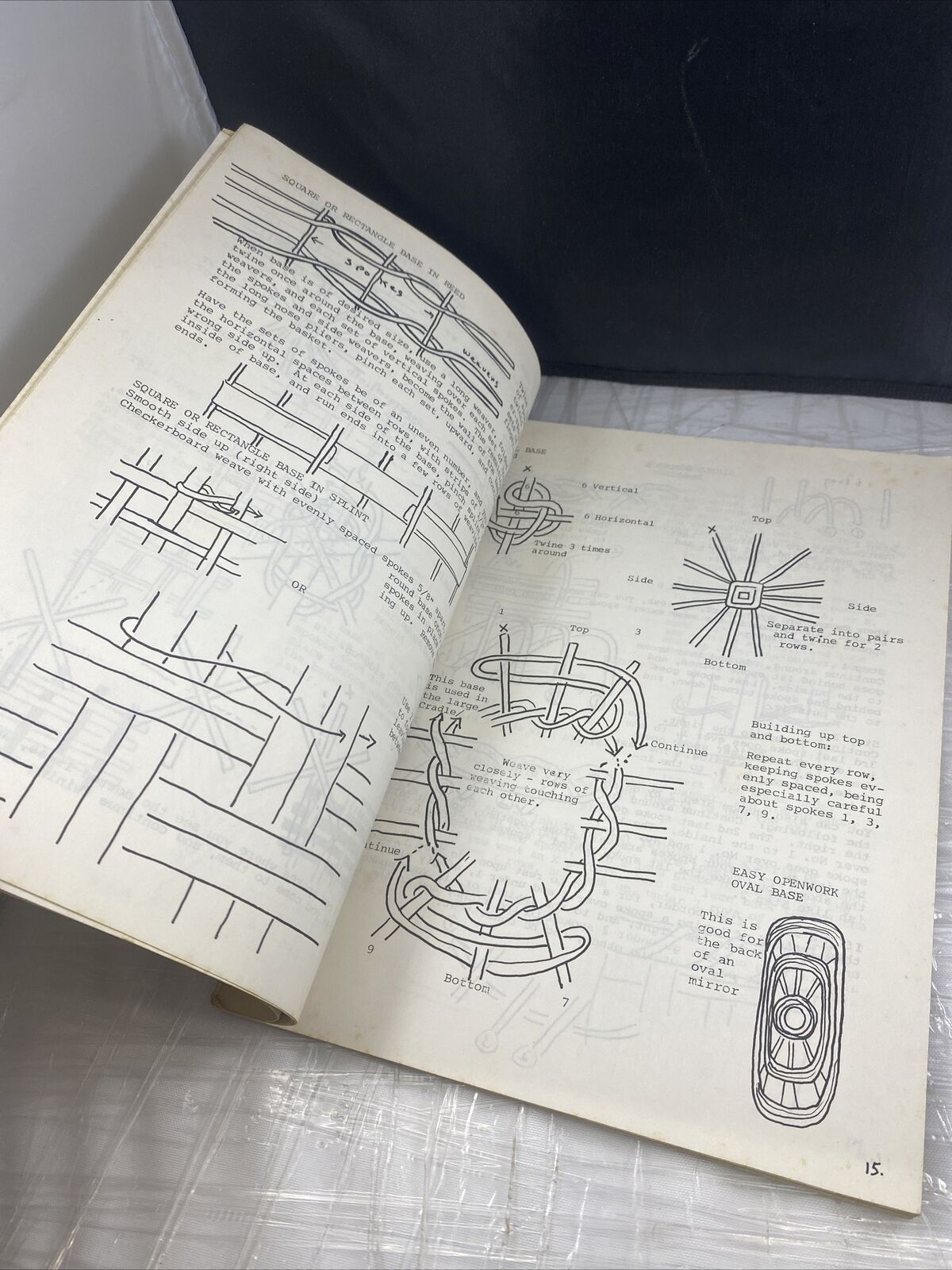 Kabel Basketwork Basket Weaving Art Book Rare Antique Vintage Unique Guide Book