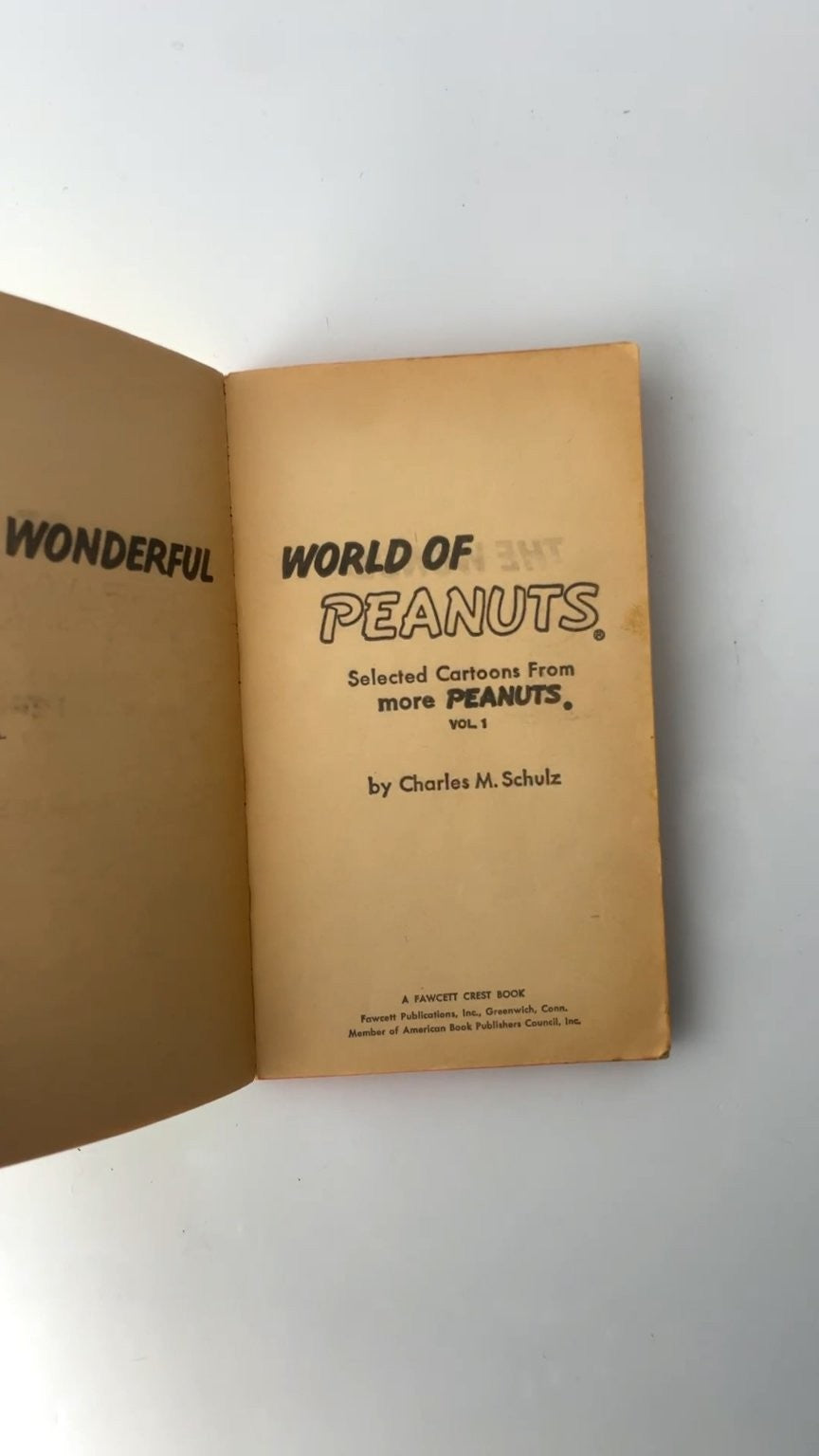 The Wonderful World of Peanuts by Charles M. Schulz 1967 Illustrated