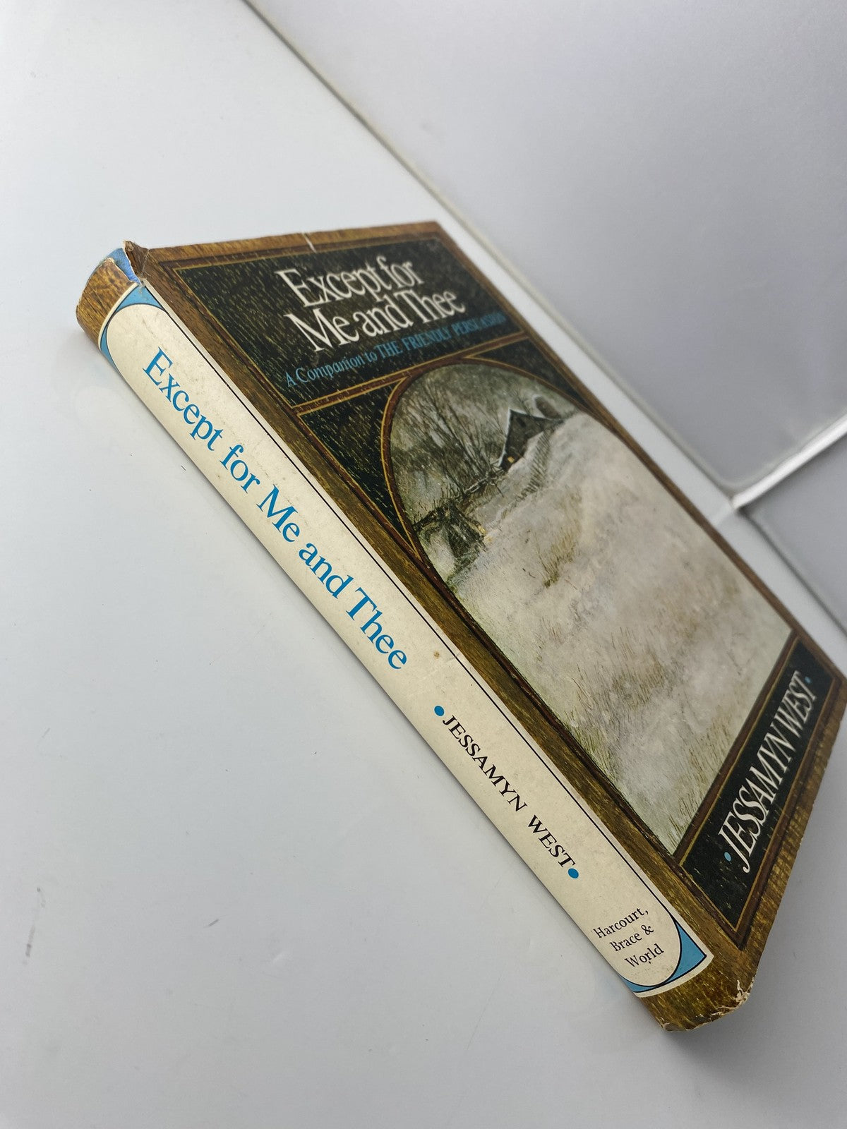 Vintage Except for Me and Thee Jessamyn West Hardcover Book Club Edition Compani