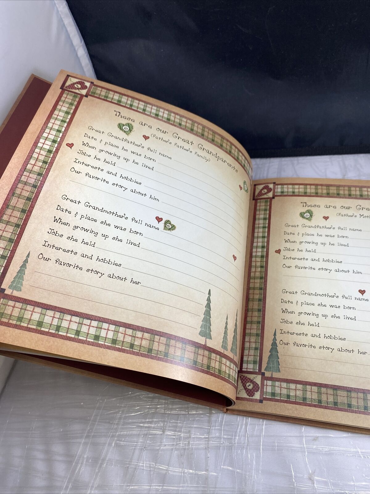 Our Family Record Book of Love Linda Spivey Memories Family Tree Hardback