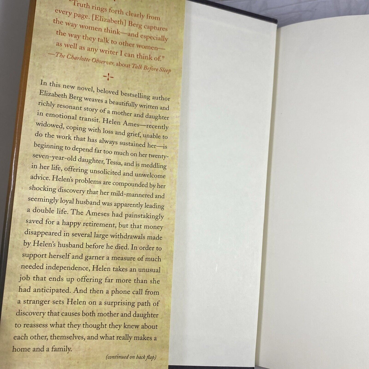 Home Safe: A Novel - Paperback By Berg, Elizabeth -Very Good Random House