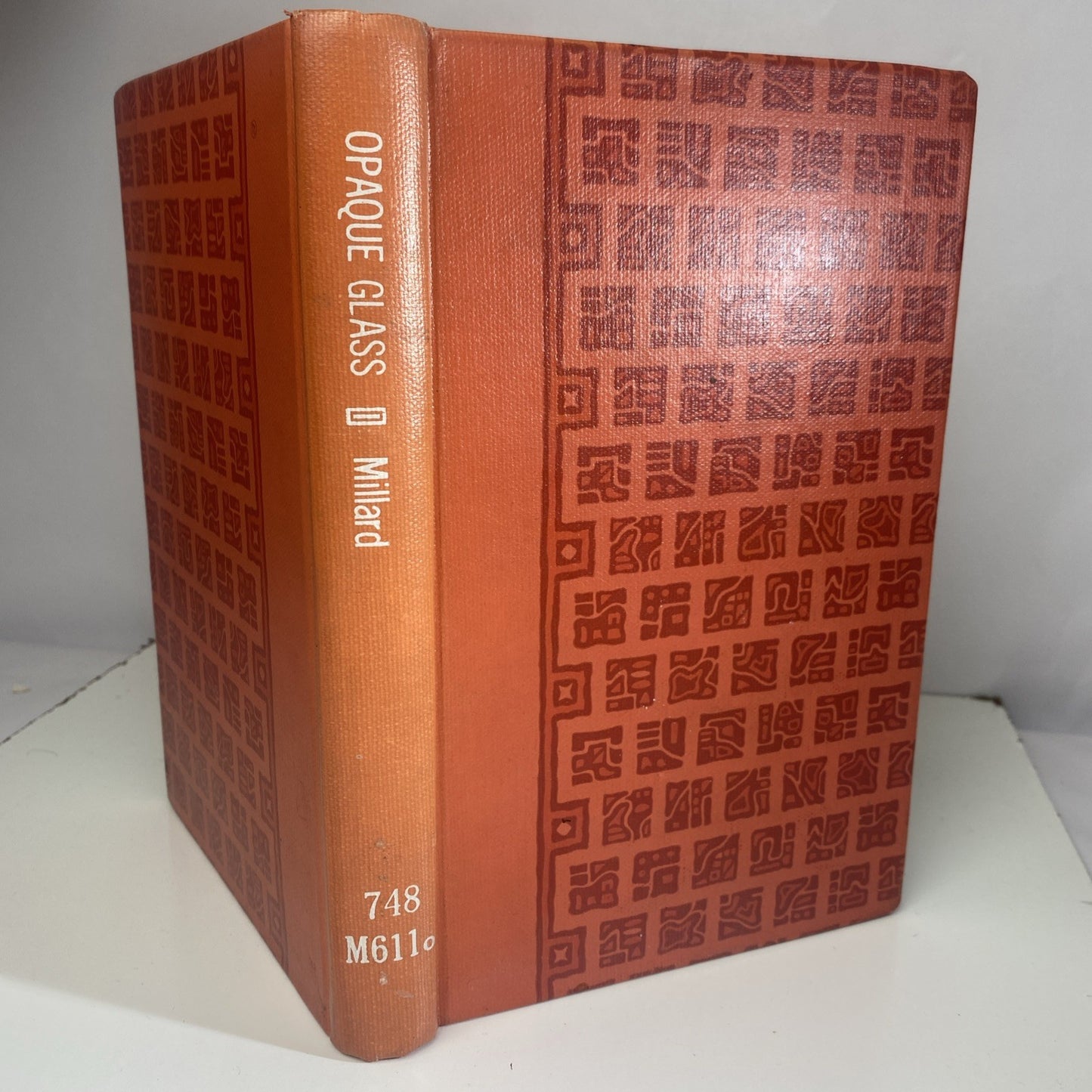 Opaque Glass by S T Millard 1953 Hardcover Vintage Rebound Antique Collecting
