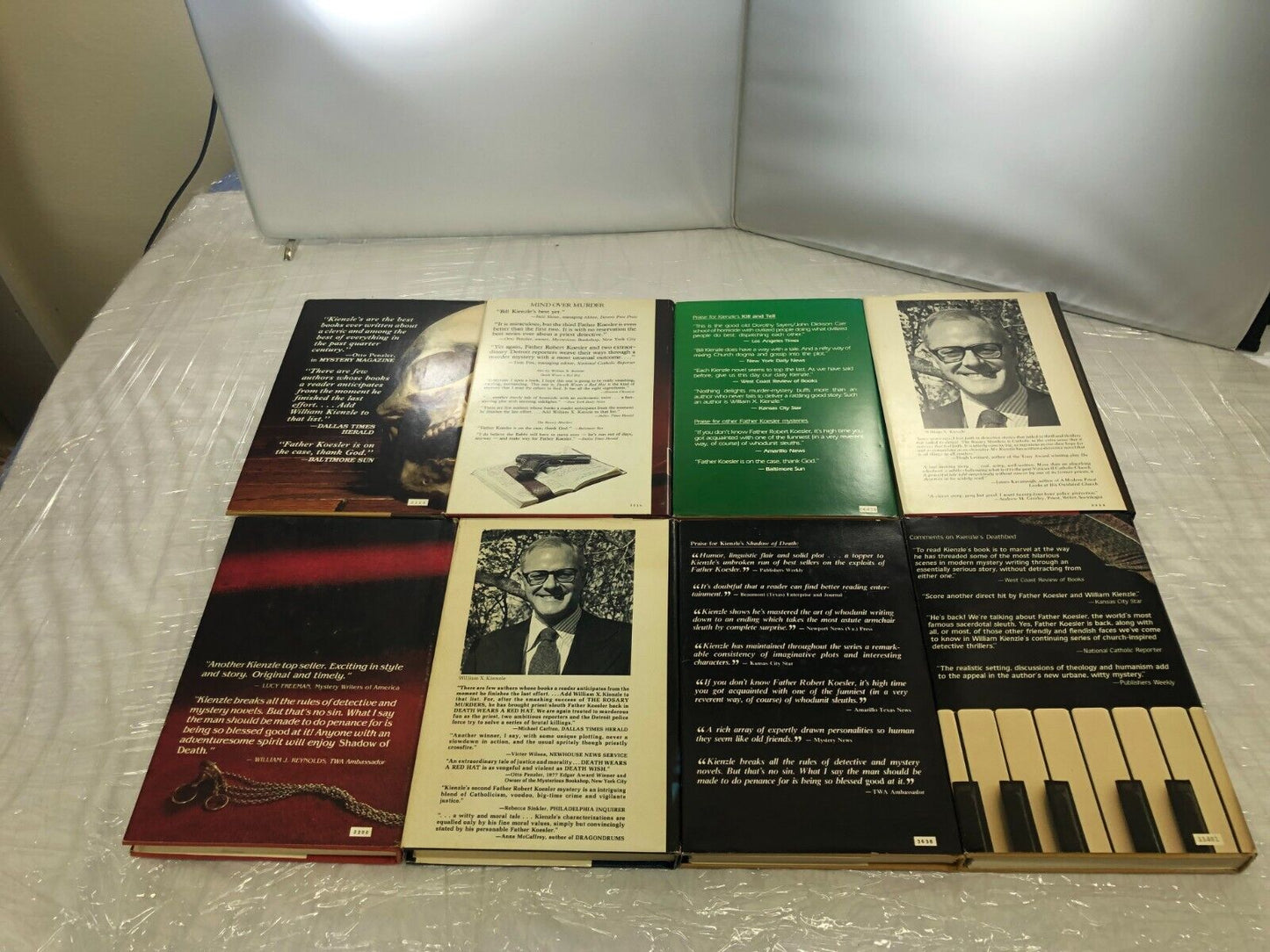 Murder Mystery Novels William Kienzle Vintage Book Lot of 8 Hardcover with DJ