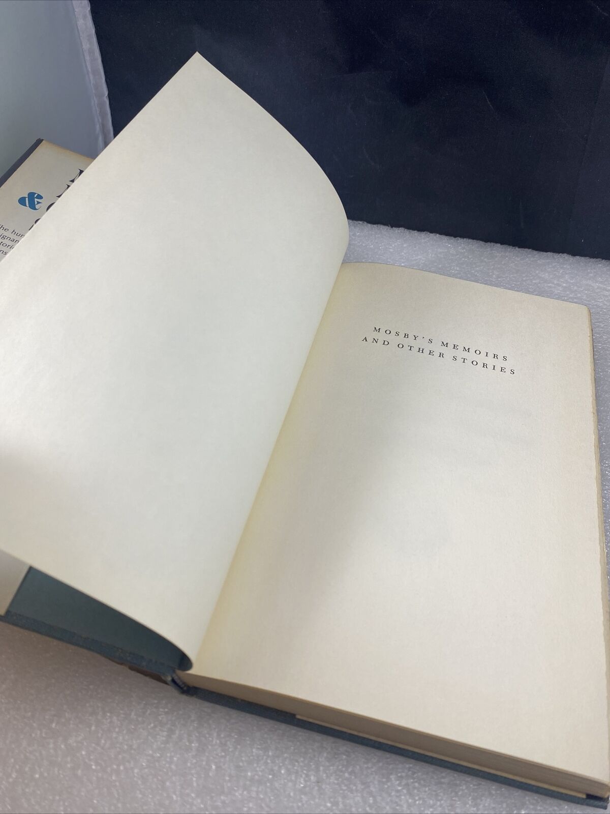 Mosby's Memoirs and Other Stories Hardcover Saul Bellow Book Club Edition Lit