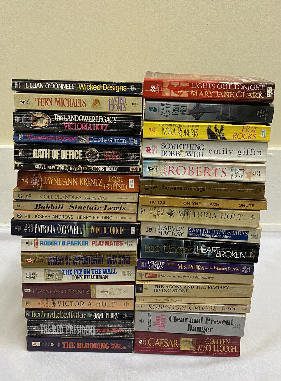 36 Count Paperback Book lot bundle Assortment-fiction-Irish Mist, Hot Rocks