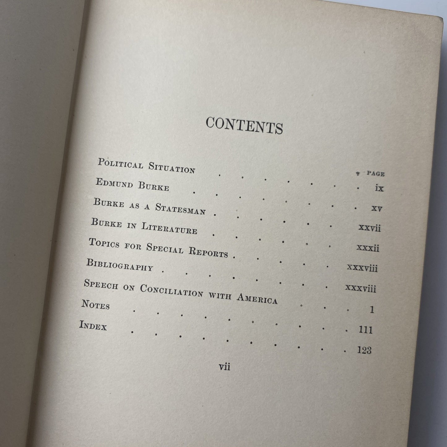 Antique Pocketbook Burke's Speech On Conciliation With America (hardcover 1899)