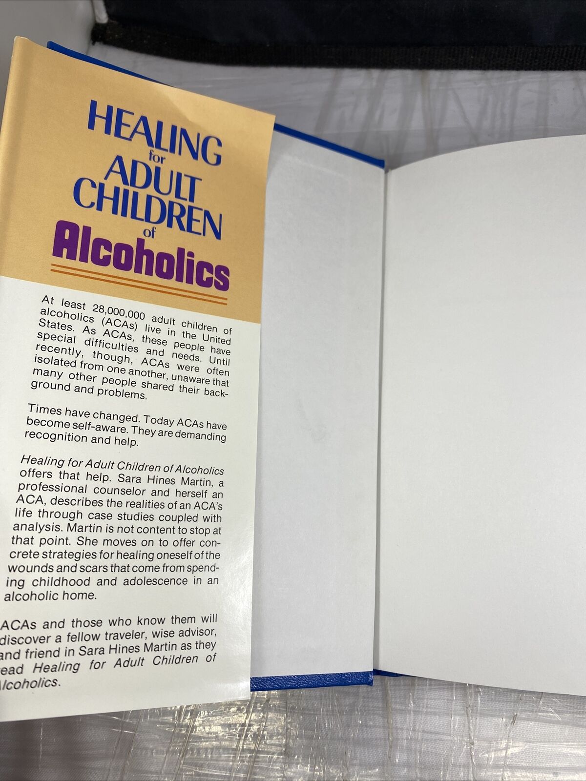 Healing for Adult Children of Alcoholics by Sara Hines Martin Self Help Vintage