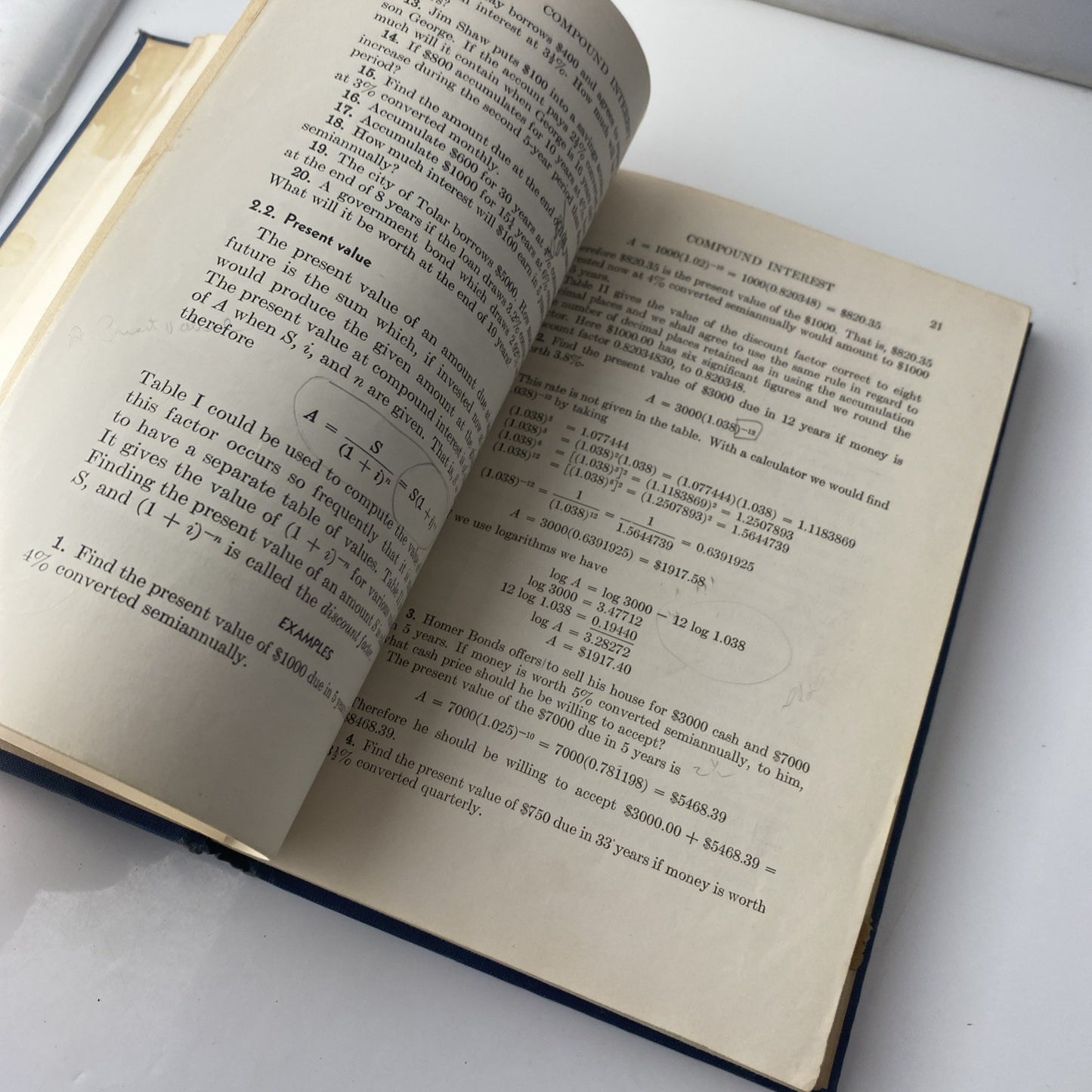 Mathematics Of Finance By Robert M Parker Second Edition 1956 Some Marks