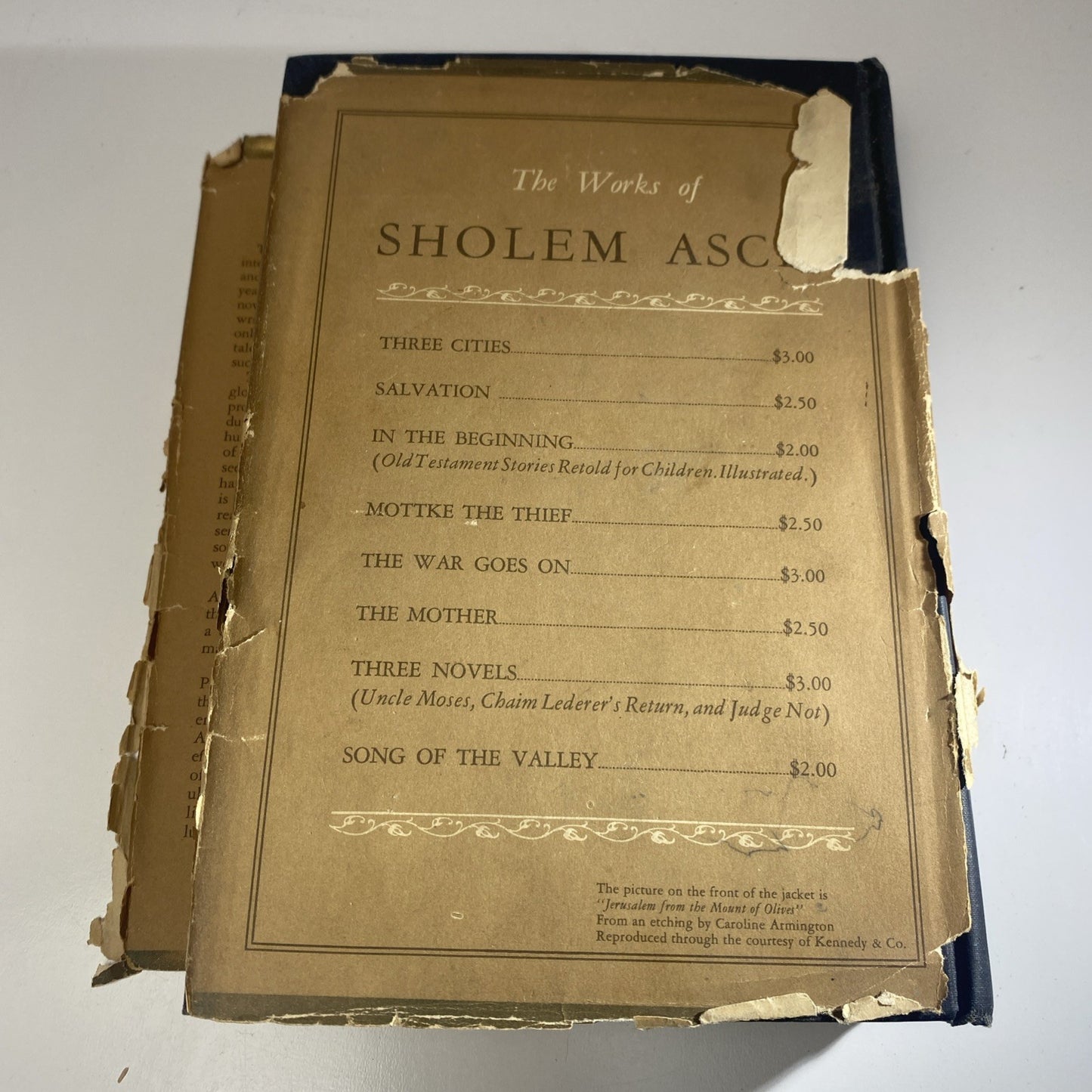 Vintage First Print Novel Of Jesus THE NAZARENE by Sholem Asch Hardcover 1939