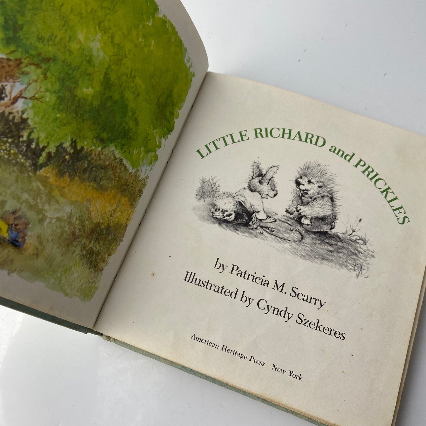Little Richard and Prickles Patricia M. Scarry 1971 Illustrated Children's Book