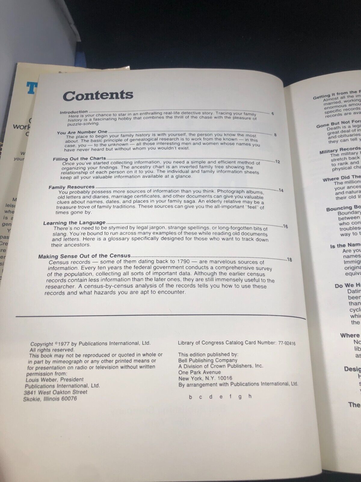 Consumer Guide Tracing Your Roots Ancestory Guidelines Bell Publishing