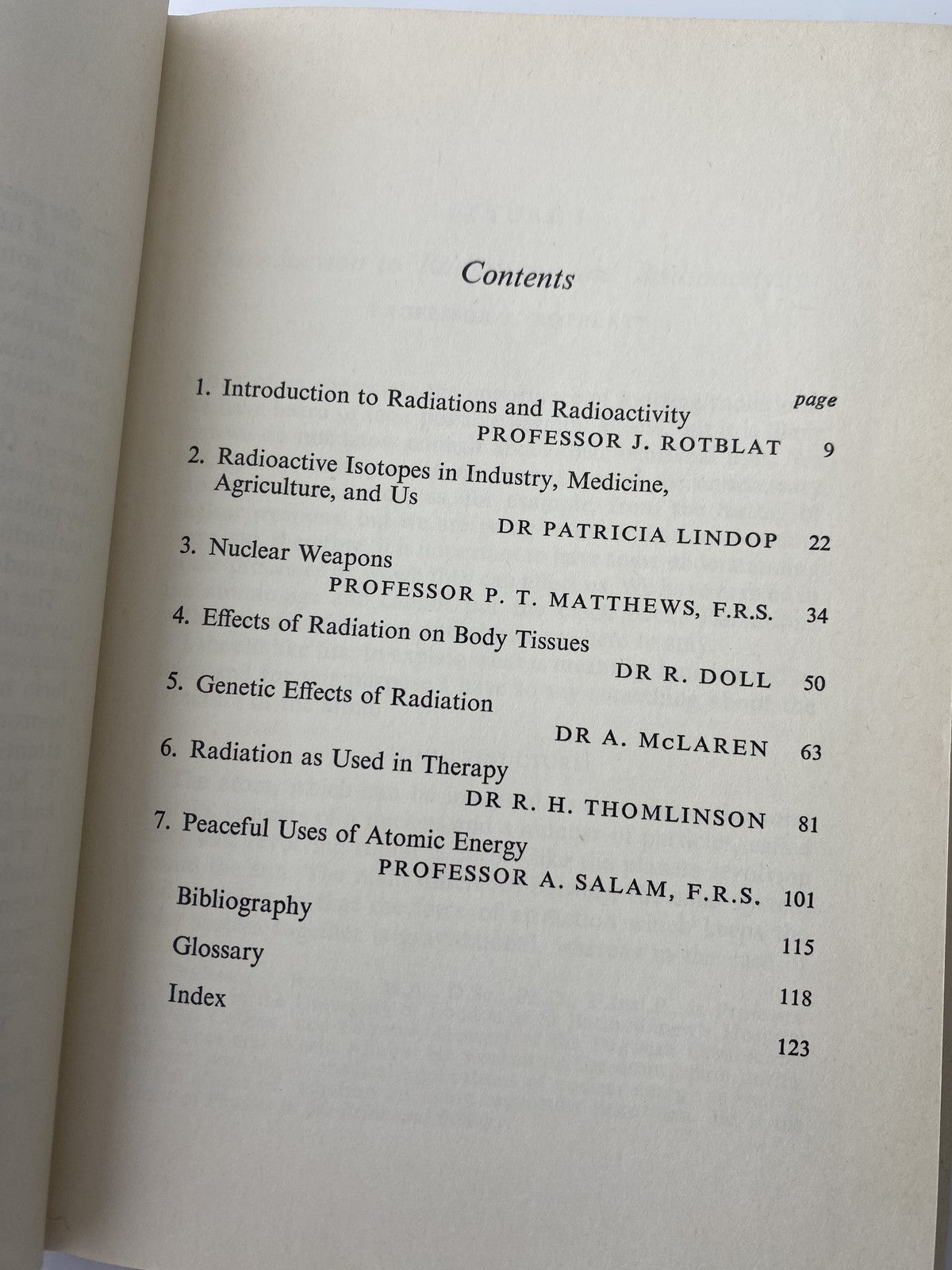 Vintage The Uses and Effects of Nuclear Energy 1964 Hardcover Dobinson Rotblat S