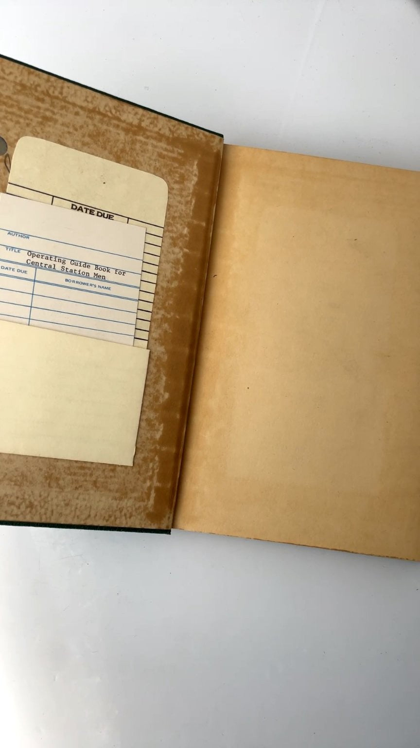 Operating Guide Book for Central Station Men 1937 Electrical World