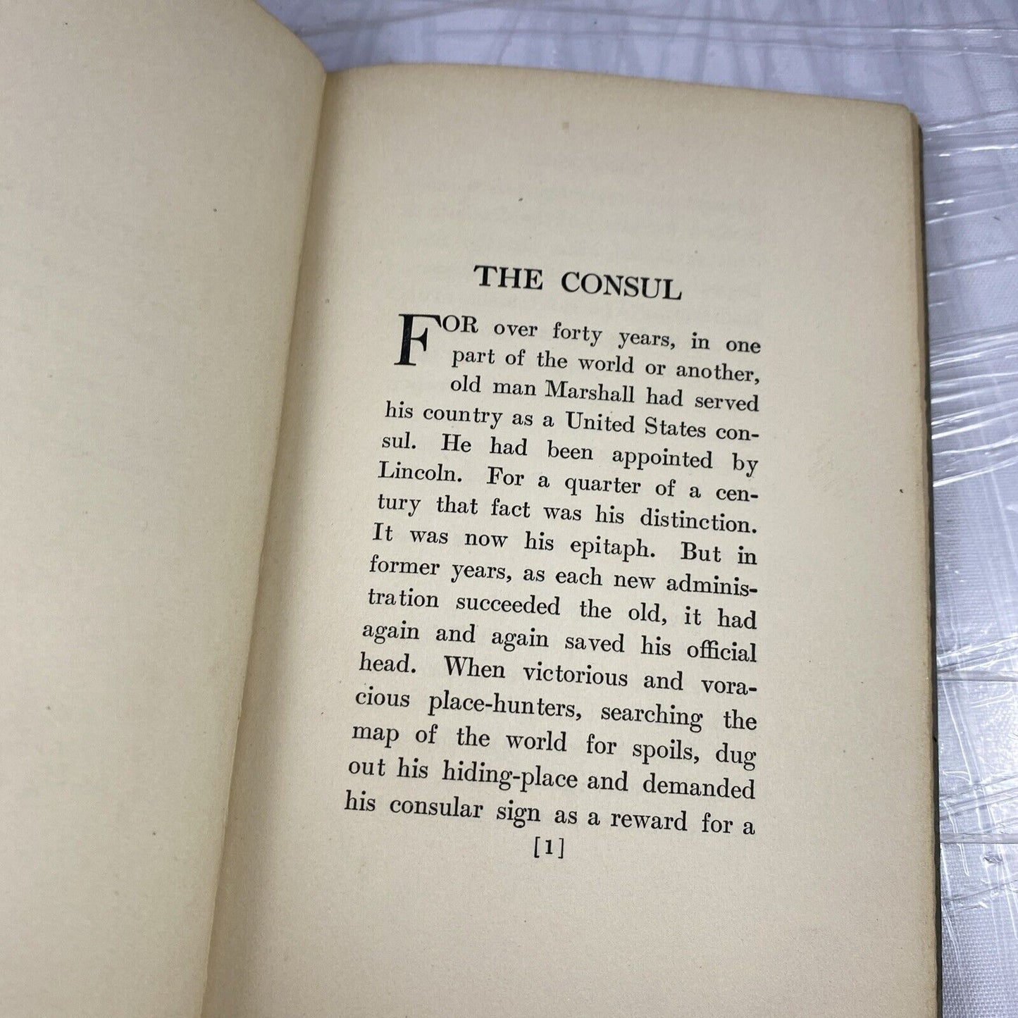 Richard Harding Davis THE CONSUL 1st Edition 1st Printing / Hardcover VTG HF