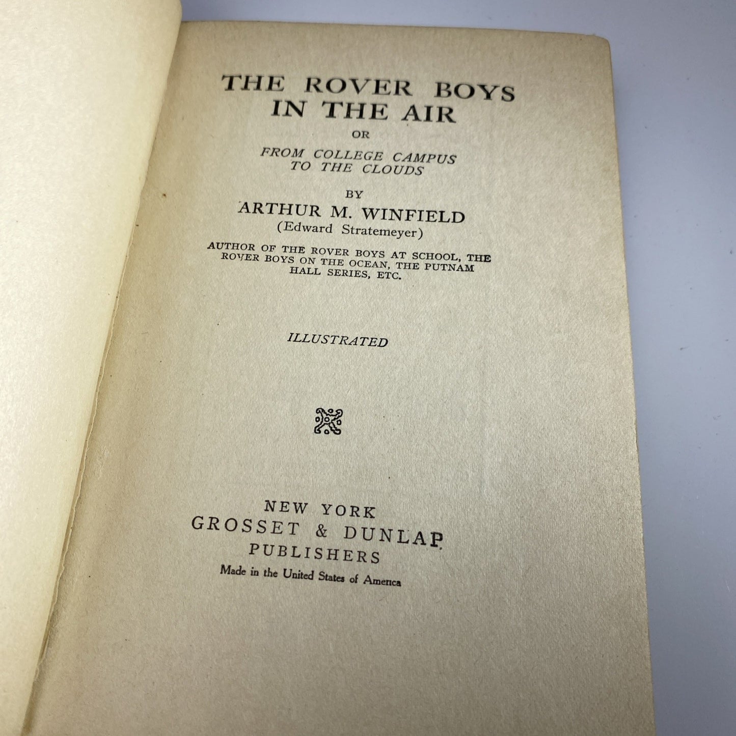 Antique Novel Chapter Book The Rover Boys on At School by Arthur M. Winfield