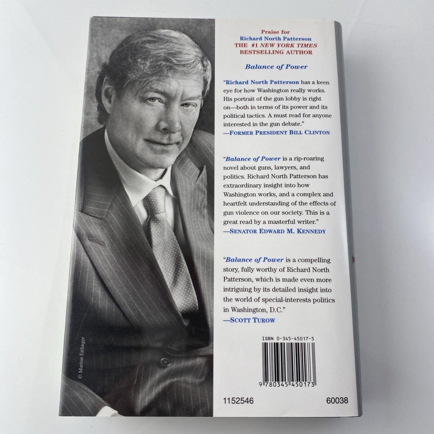 Richard North Patterson-Balance of Power Like New Hardcover Book Club Ed