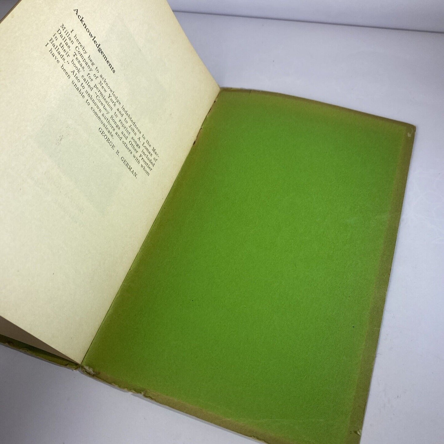 Cowboy Campfire Ballads Mr & Mrs George German Vintage Paper Booklet Songbook