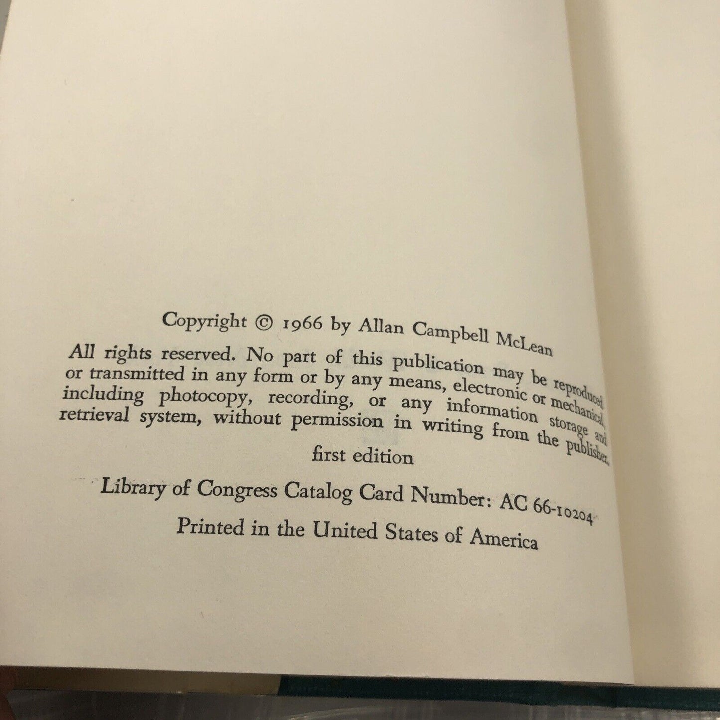A Sound of Trumpets Allan Campbell McLean Vintage Hardcover Ex Library Book