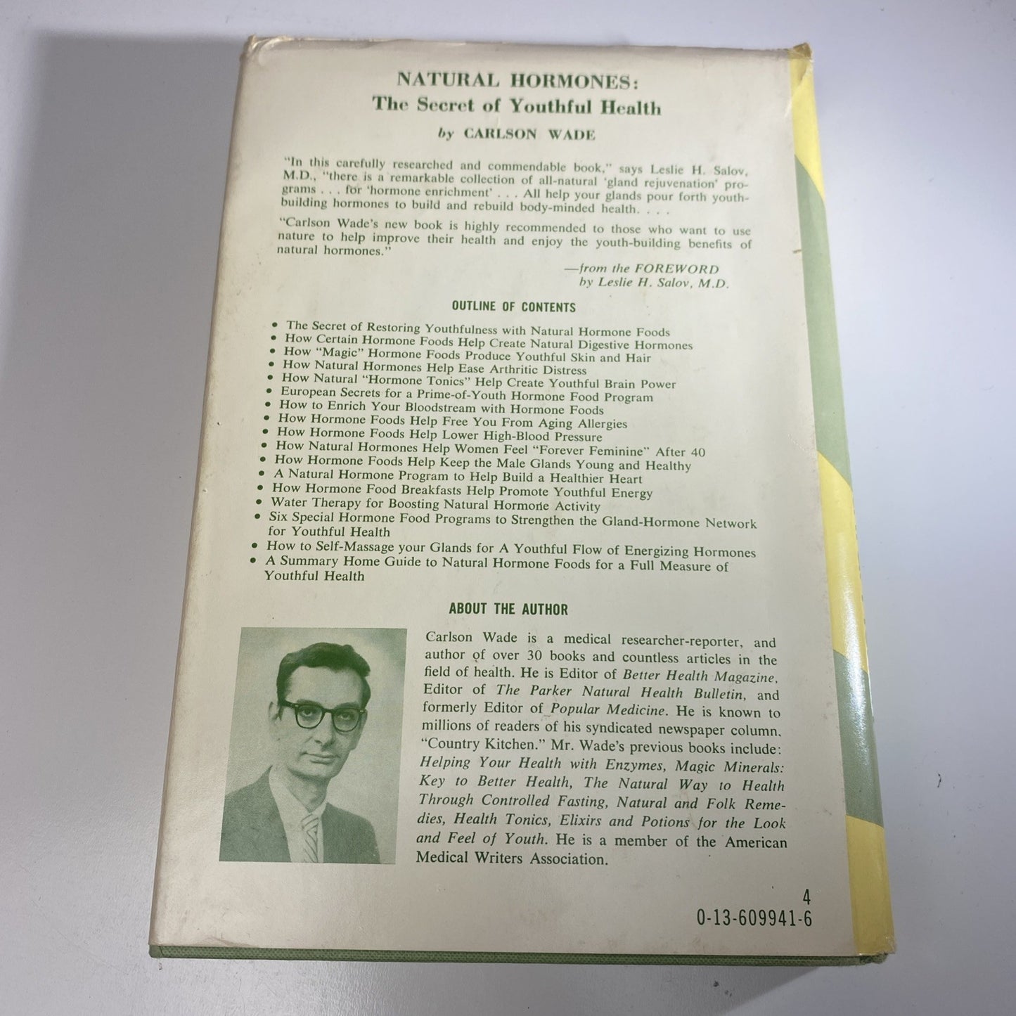 Natural Hormones The Secret of Youthful Health Carlson Wade 1972 Vintage 70s