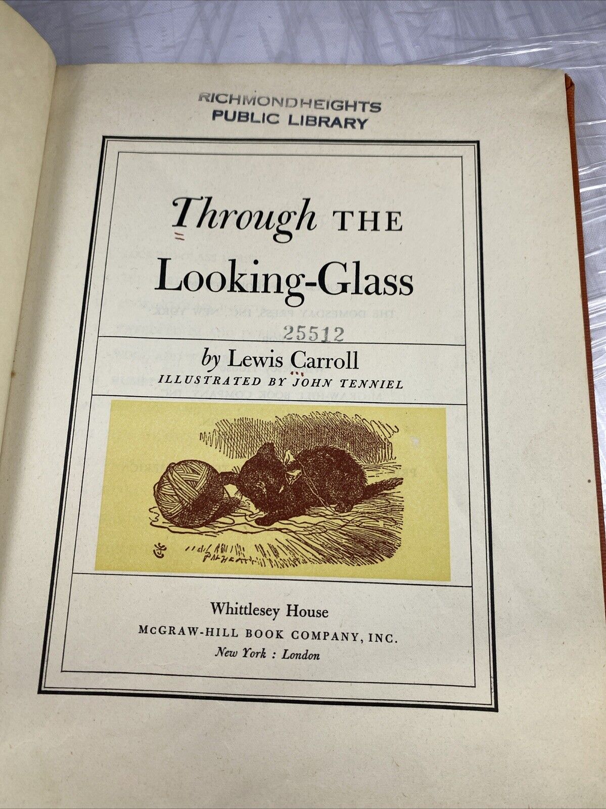 THROUGH THE LOOKING-GLASS McGraw Hill Vintage Richmond Heights EX LIB REBIND