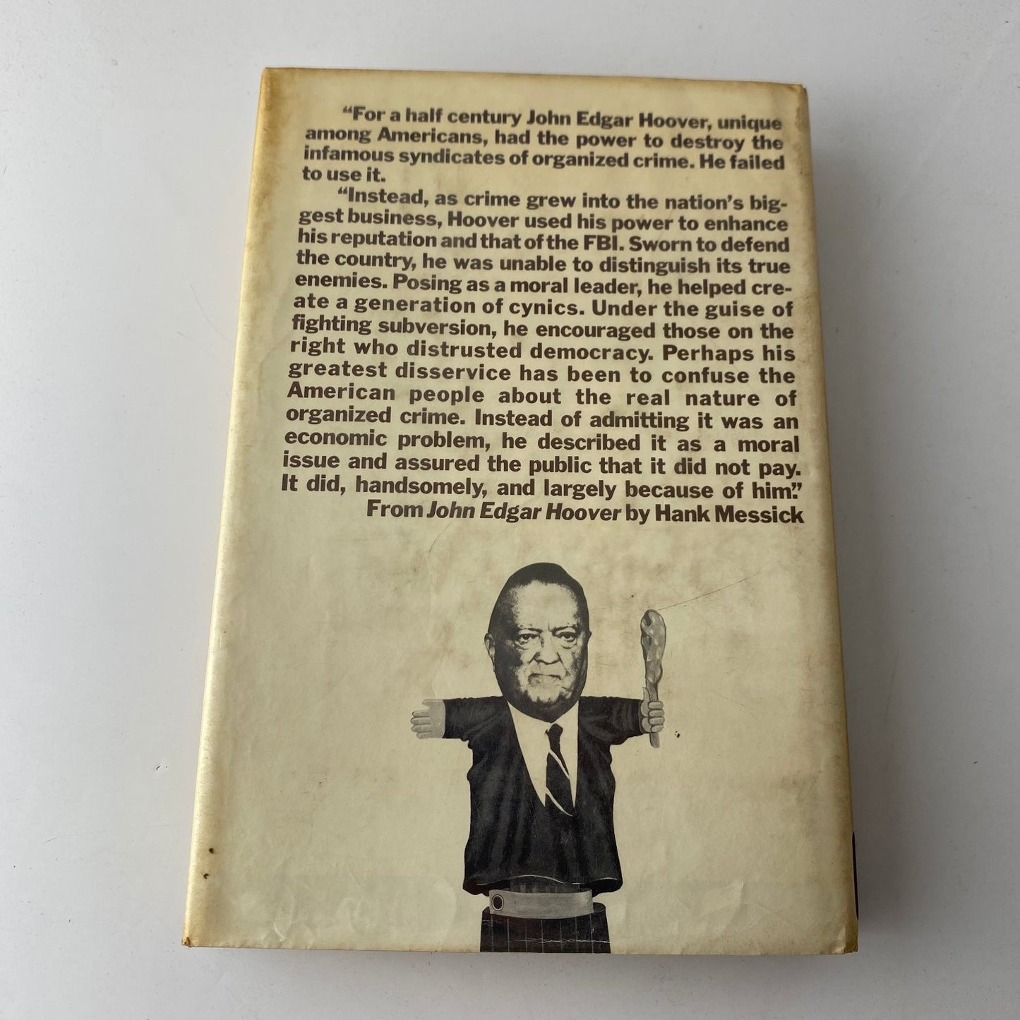 John Edgar Hoover by Hank Messick 1972 First Edition Biography David McKay