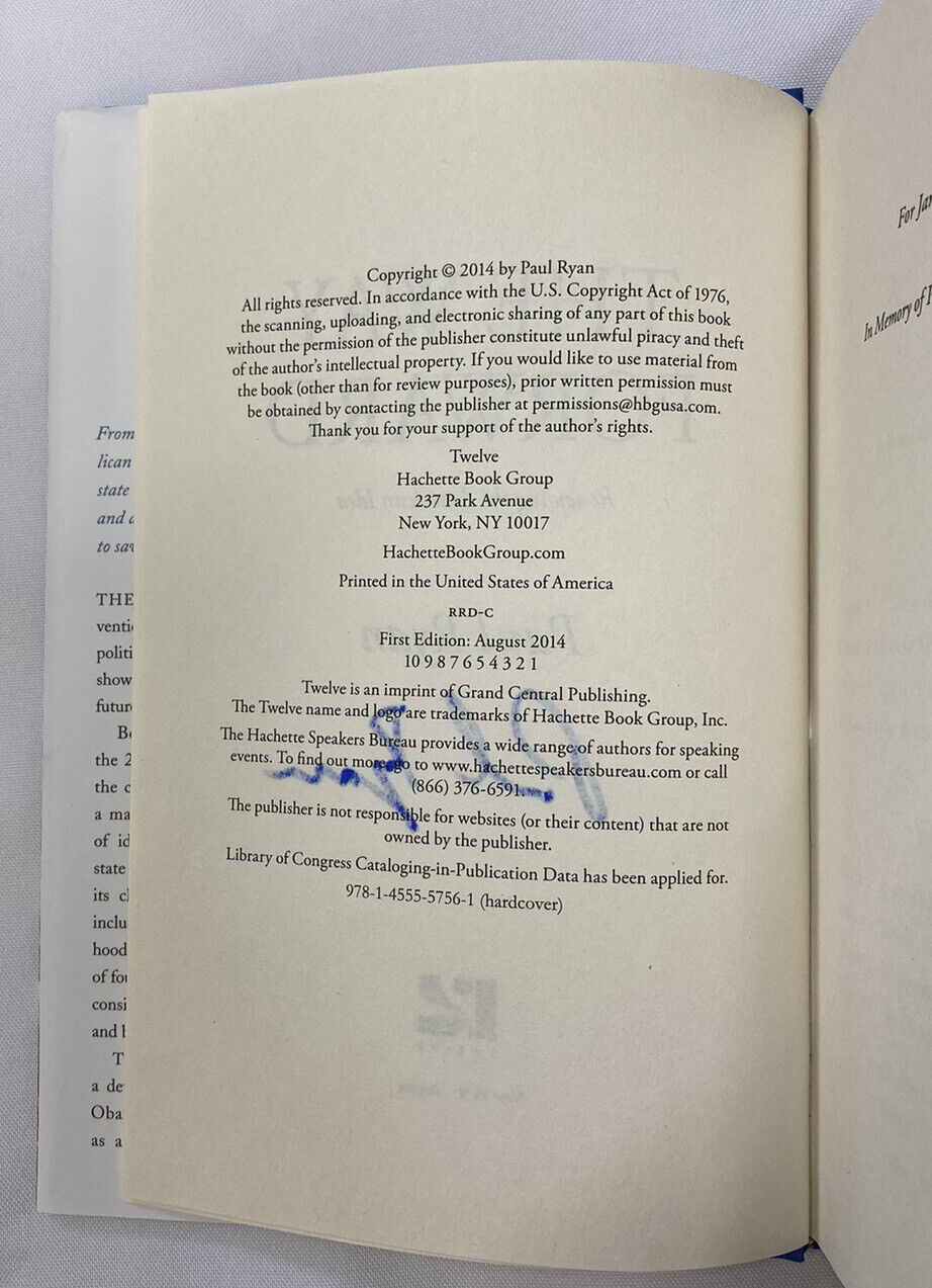 The Way Forward : Renewing the American Idea by Paul Ryan (2014, Hardcover)