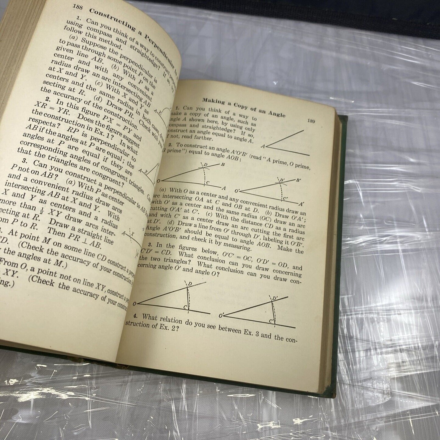 1938 Modern School Mathematics Three 1930s Vintage Rare Kansas School Textbook
