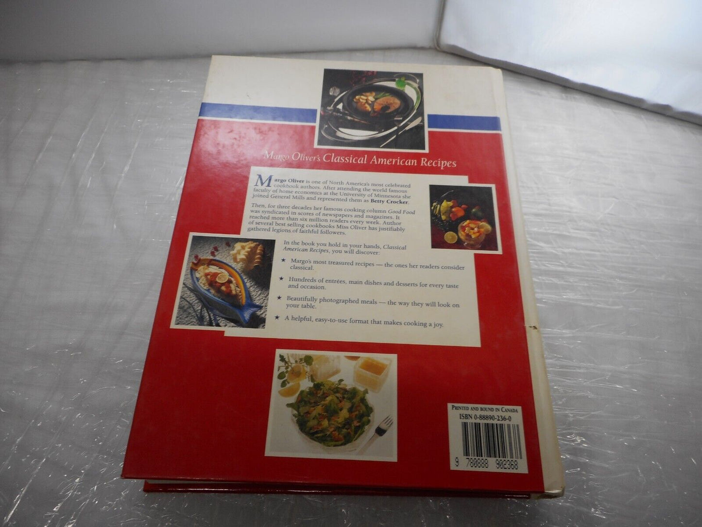 Margo Olivers Classical American Recipes Hardcover 1st Print 1993 Vintage Cookbo