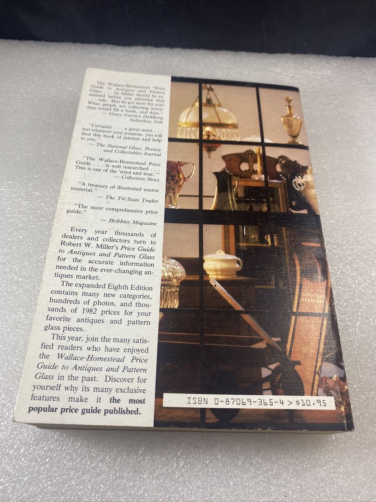 Wallace-Homestead Price Guide to Antiques and Pattern Glass Vintage 80s 8th Ed