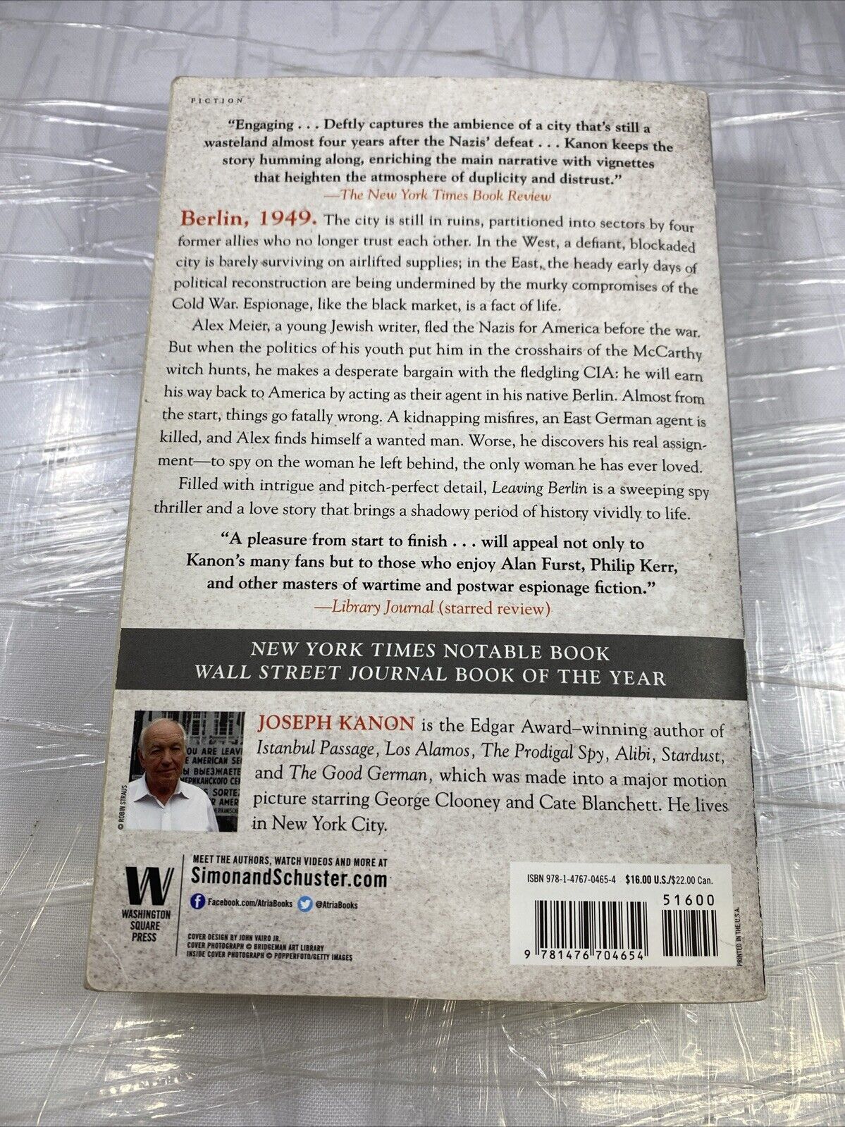Leaving Berlin: A Novel - Paperback By Kanon, Joseph - GOOD 1ST PRINT