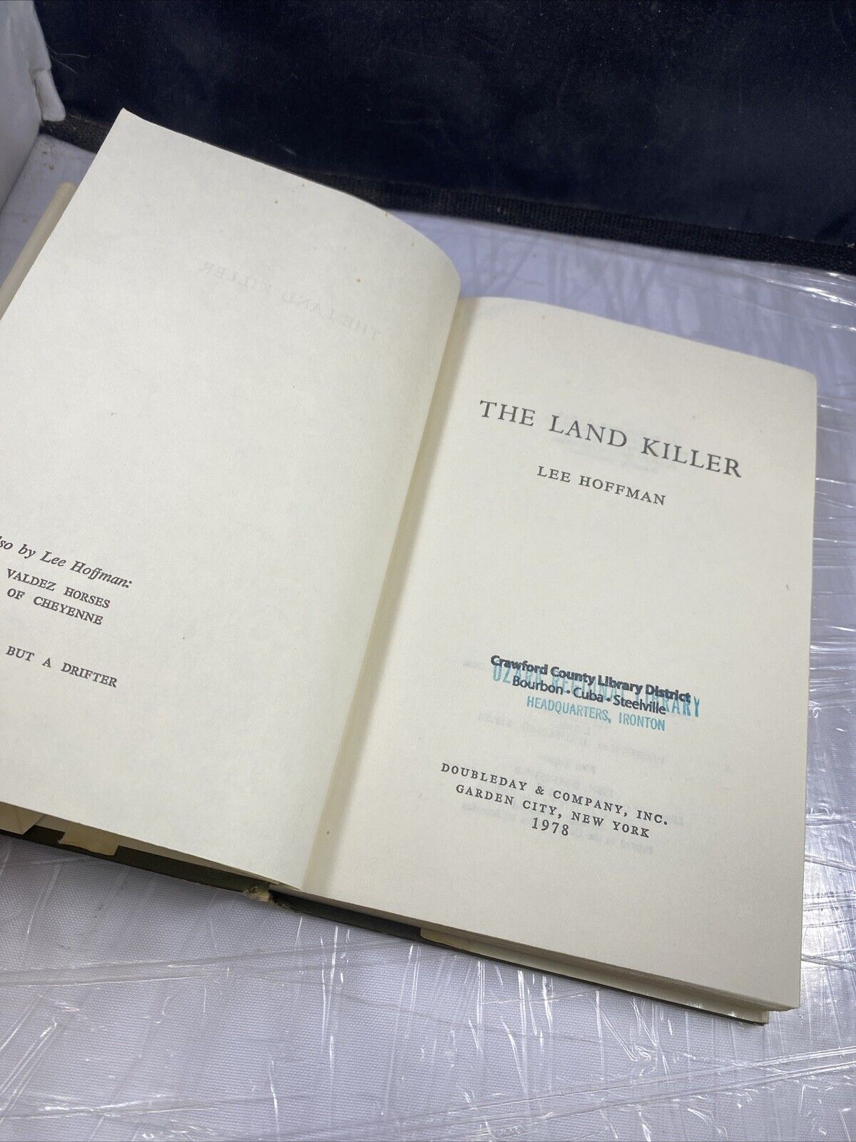 WESTERN NOVEL Lee Hoffman THE LAND KILLER First Edition in jacket SEE READ