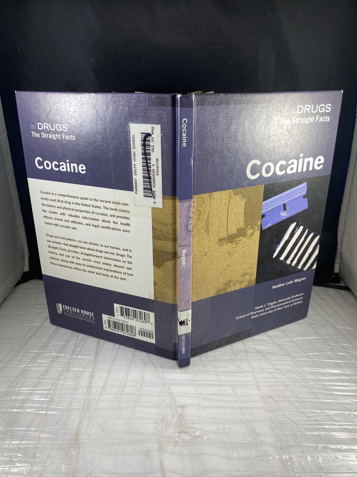Cocaine Hardcover Heather Lehr Wagner Vintage Drug Education Ex Libris Book