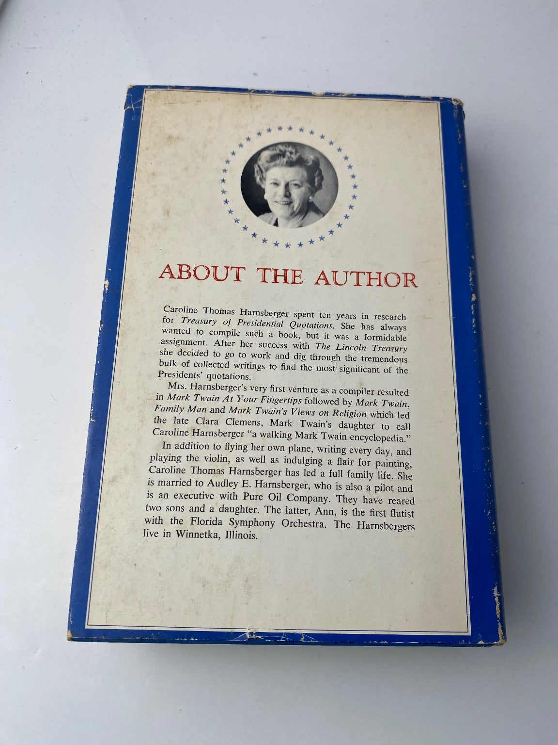 Treasury of Presidential Quotations Caroline Thomas Harnsberger 1964 Book Club