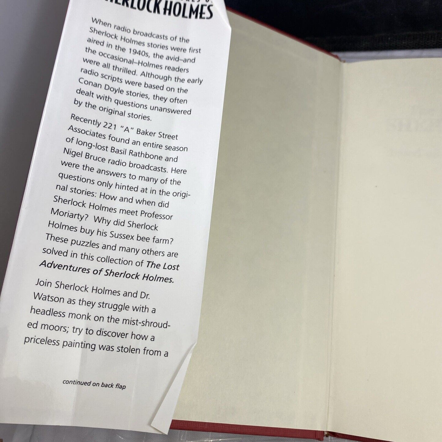 The Lost Adventures of Sherlock Holmes Based On Original Radio Plays Hardcover