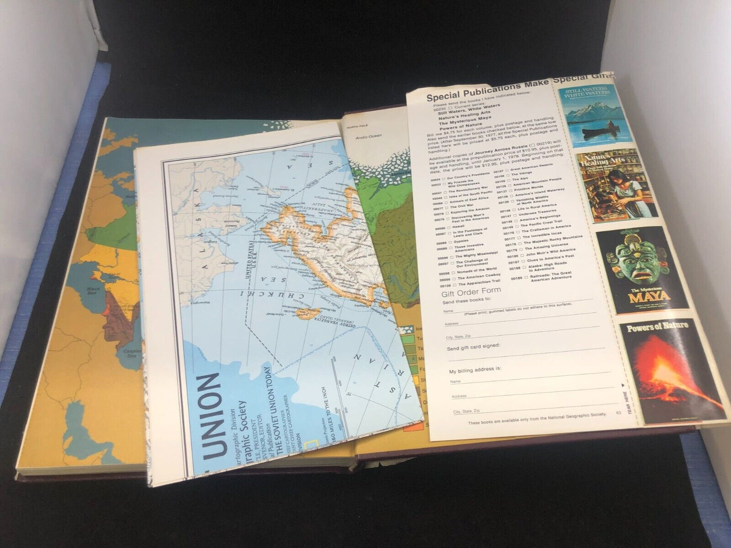 Journey Across Russia the Soviet Union Today 1977 HC/DJ w/MAP National Geographi