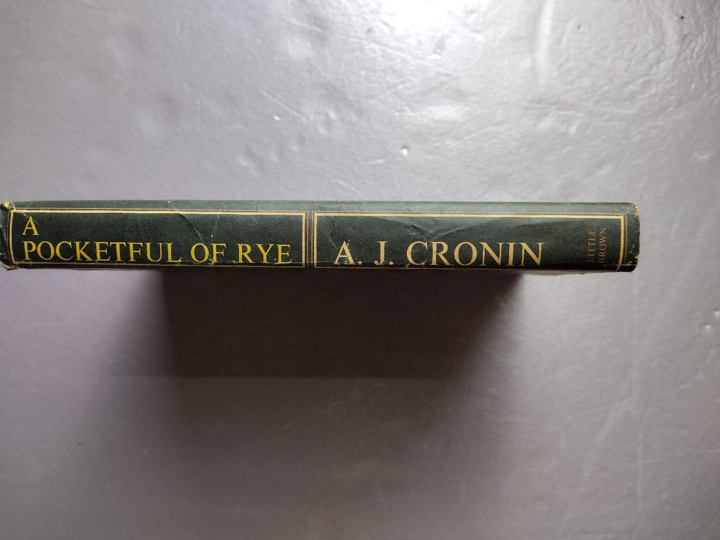 A Pocketful of Rye A.J. Cronin 1969 Novel Vintage Hardcover Little, Brown