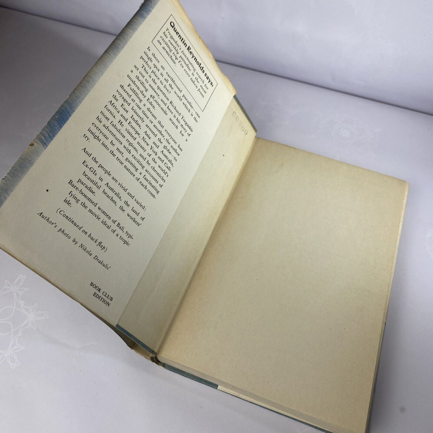 Seven Leagues to Paradise by Richard Tregaskis 1951 Hardcover Book
