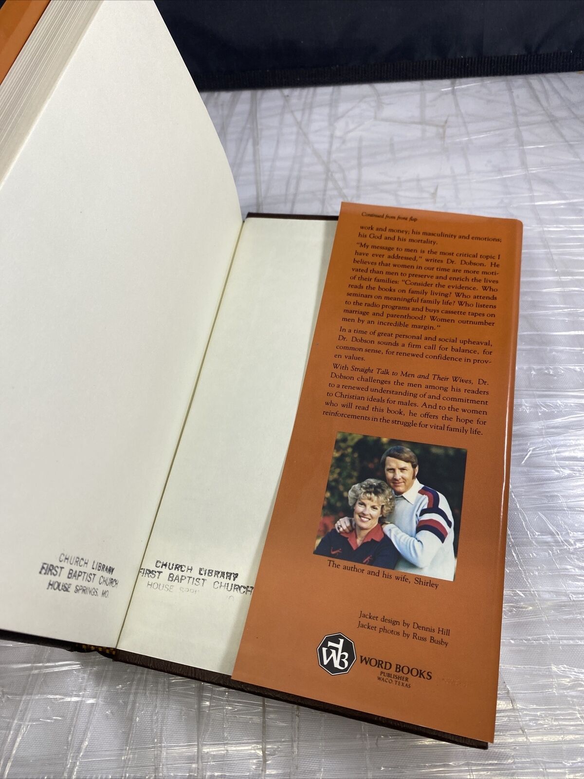 Straight Talk to Men and Their Wives Hardcover James C Dobson Vintage Self Help